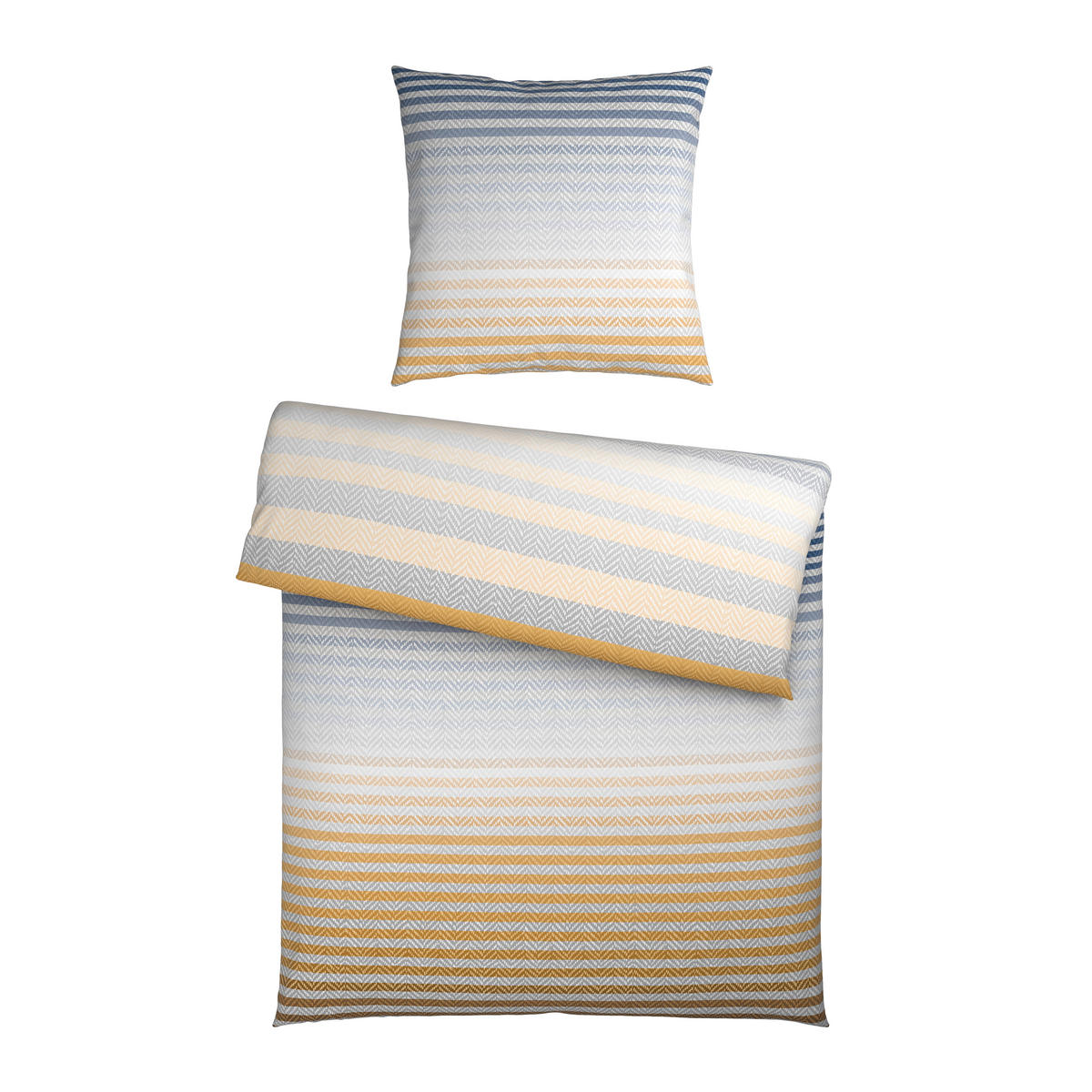 BETTWÄSCHE Flanell 135/200 cm  - Blau/Grün, Textil (135/200cm) - Novel