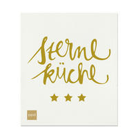 SCHWAMMTUCH  - Goldfarben/Weiß, Basics, Textil (20/17cm) - PPD
