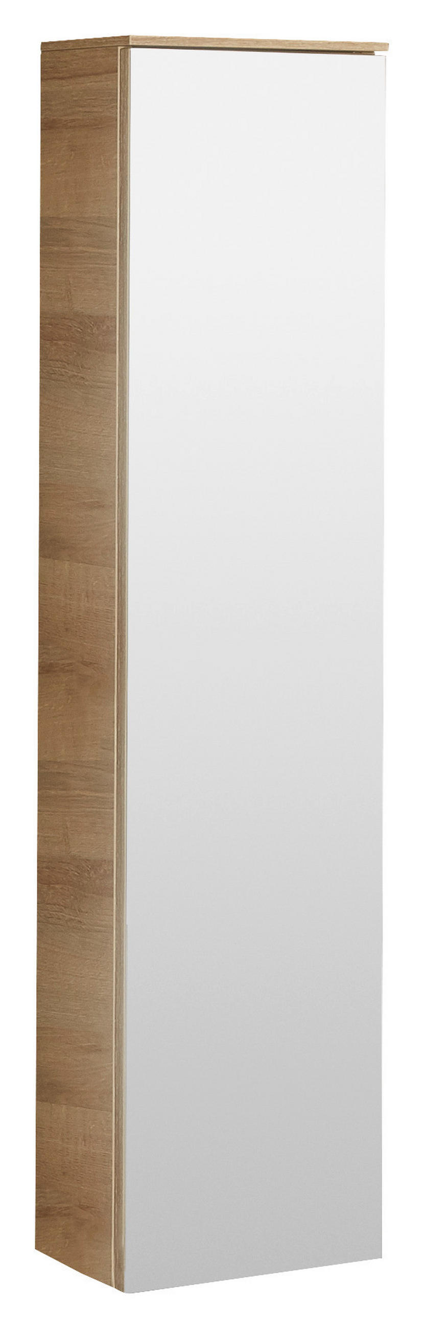 MIDI SKŘÍŇKA, barvy dubu, 30/121/17 cm - barvy dubu/barvy chromu, Design, kov/kompozitní dřevo (30/121/17cm) - Dieter Knoll