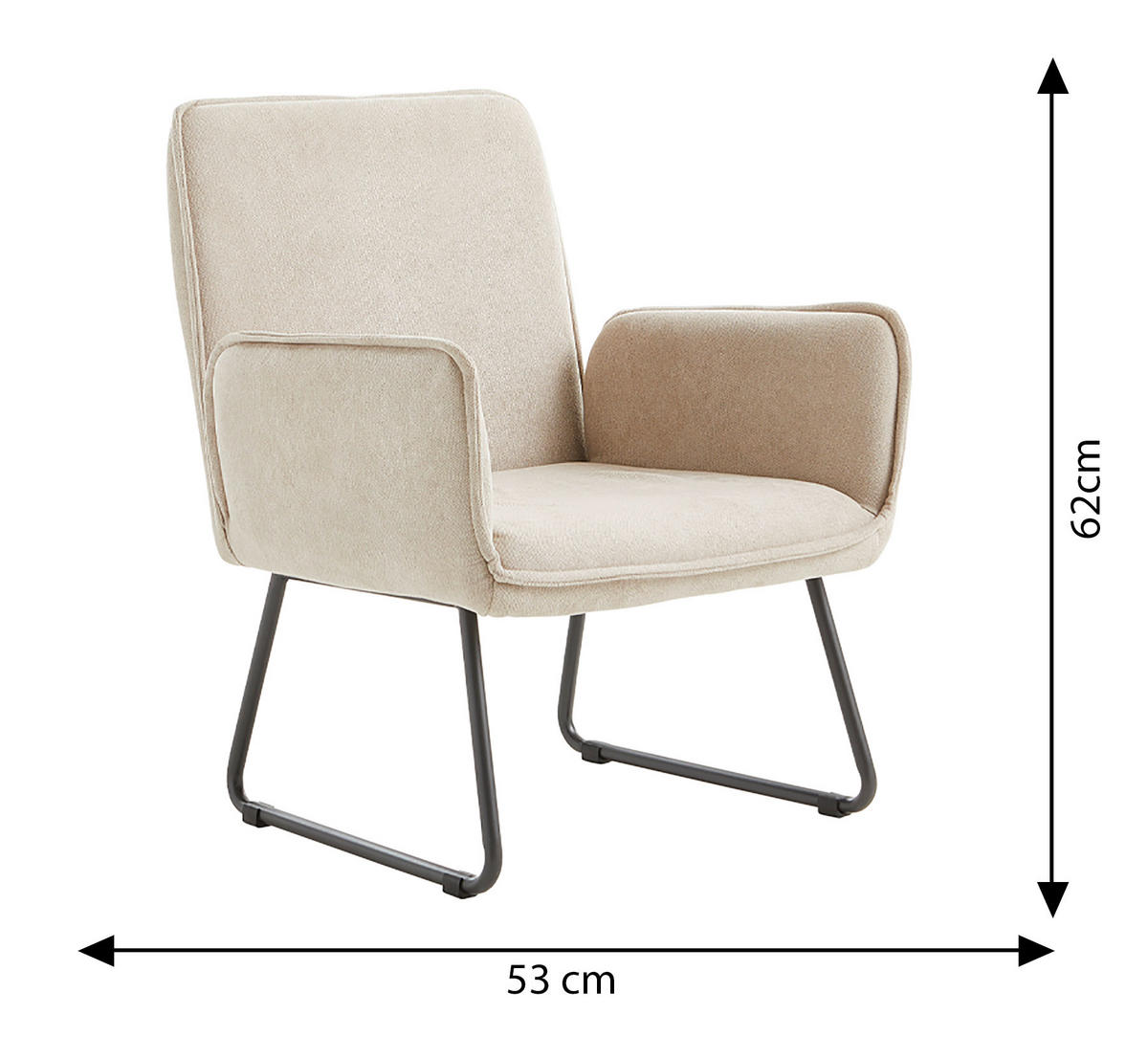 DĚTSKÉ KŘESLO šedá, béžová  - šedá/béžová, Moderní, kov/dřevo (53/62/52cm) - P & B