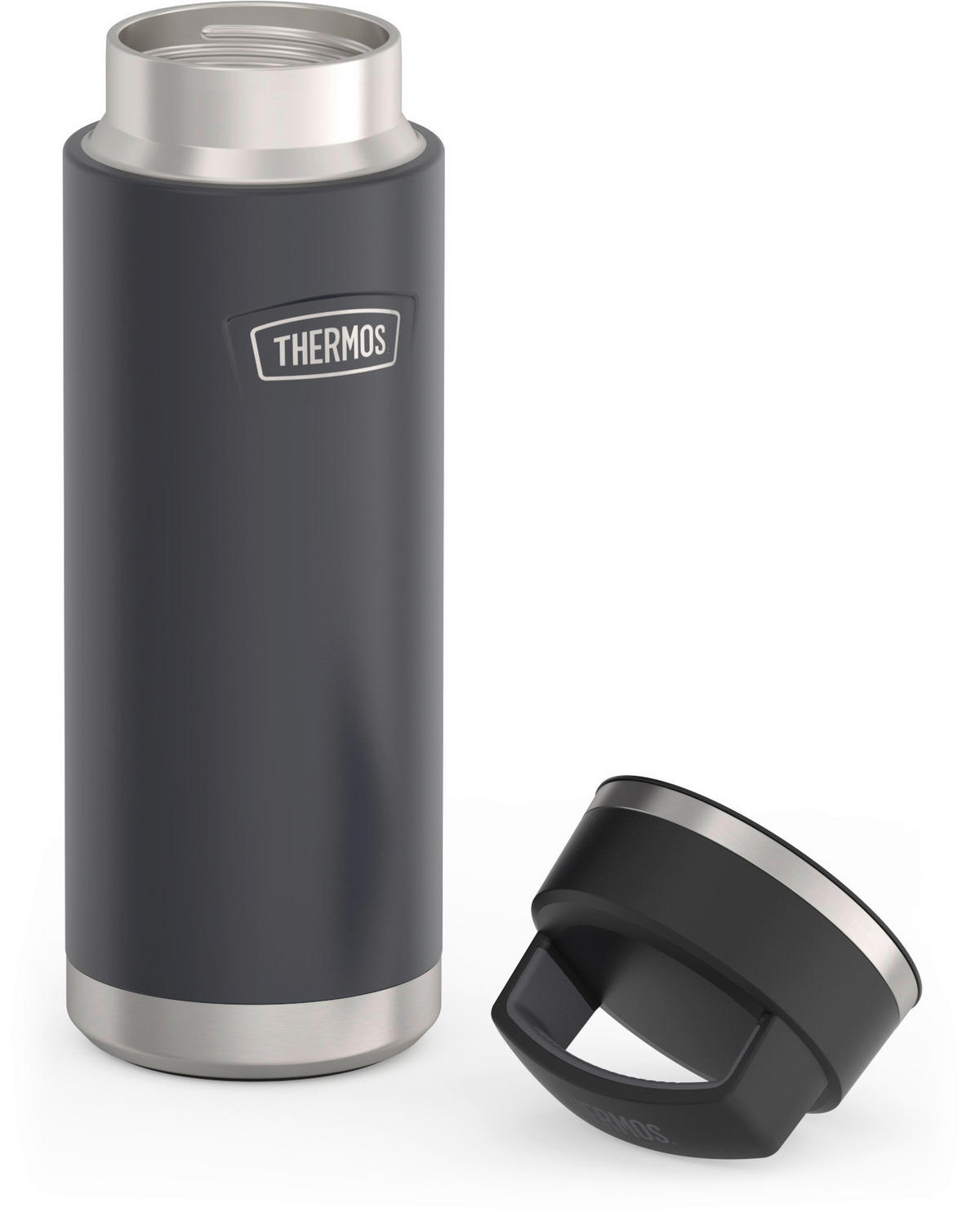 ISOLIERFLASCHE ICON 0,71 L  - Dunkelgrau, Basics, Metall (0,71l) - Thermos