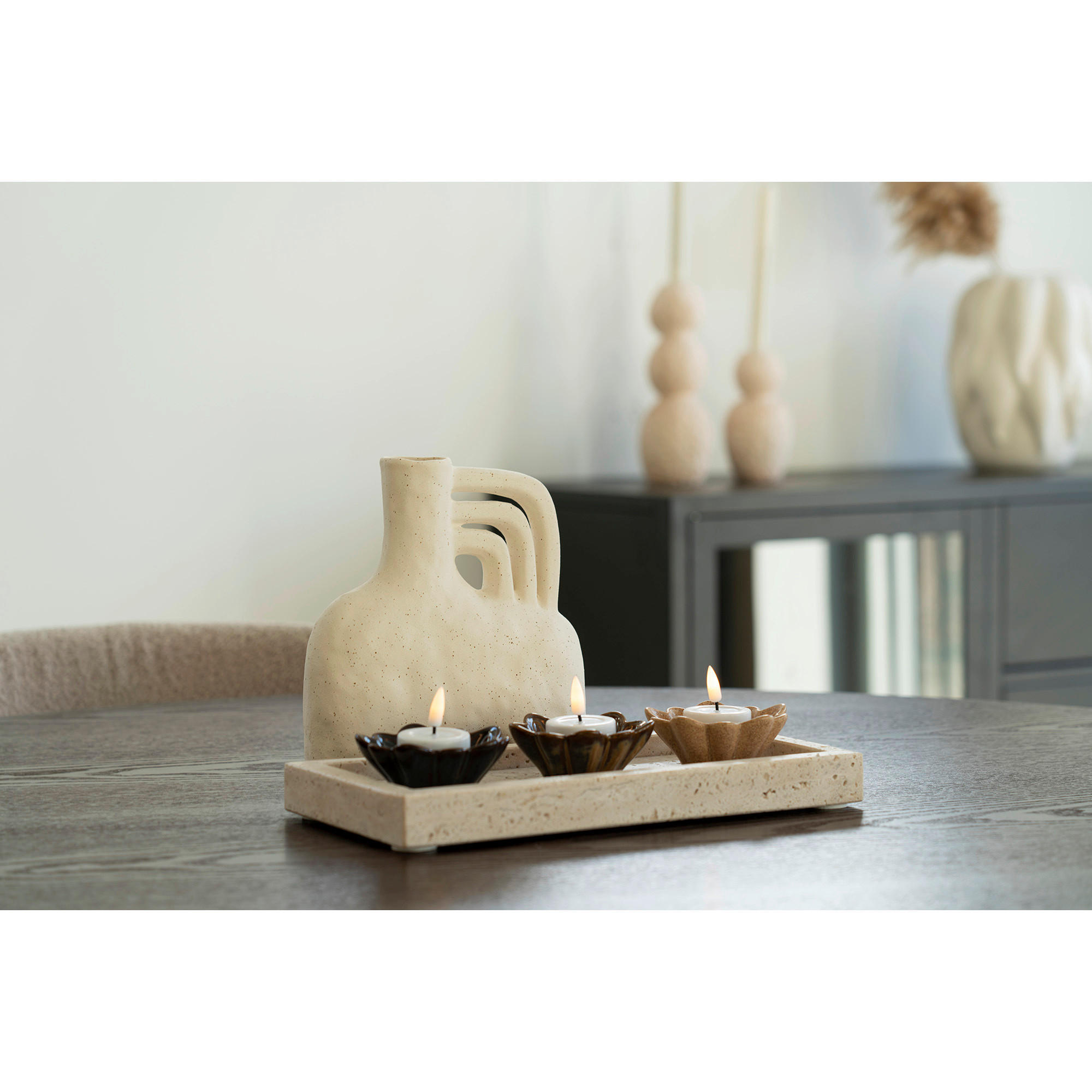 SERVIERTABLETT Stein  - Beige, Design, Stein (15/3/30.5cm)