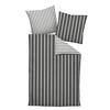 BETTWÄSCHE 155/200 cm GENTANO Makosatin  - Anthrazit/Weiß, Design, Textil (155/200cm) - Janine