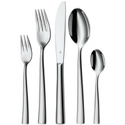 BESTECKSET 30-teilig Philadelphia - Edelstahlfarben, Design, Metall - WMF