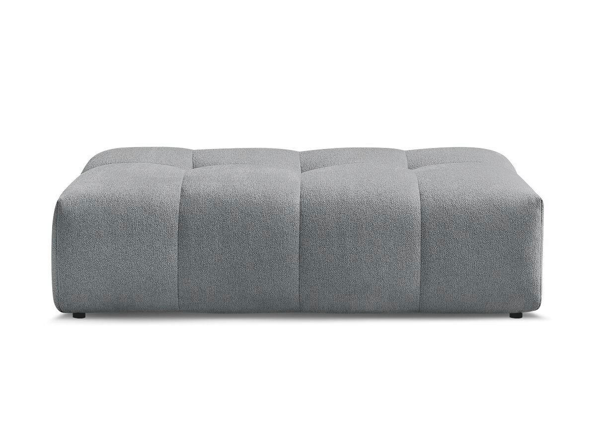 HOCKER EVEREST Flachgewebe Dunkelgrau  - Dunkelgrau/Schwarz, MODERN, Kunststoff/Textil (166/100/40cm)