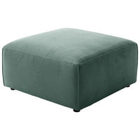 HOCKERTextil Grün  - Schwarz/Grün, Design, Kunststoff/Textil (80/42/80cm) - Pure Home Lifestyle