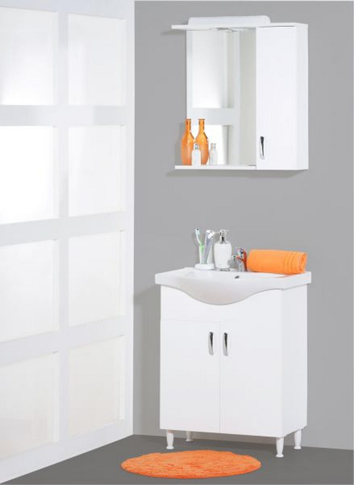 KUPAONICA  bijela  - bijela, Moderno, drvo (63,8/82/33,9cm)