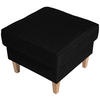 HOCKER in Textil Schwarz  - Buchefarben/Schwarz, Design, Holz/Textil (53/45/53cm) - Max Winzer