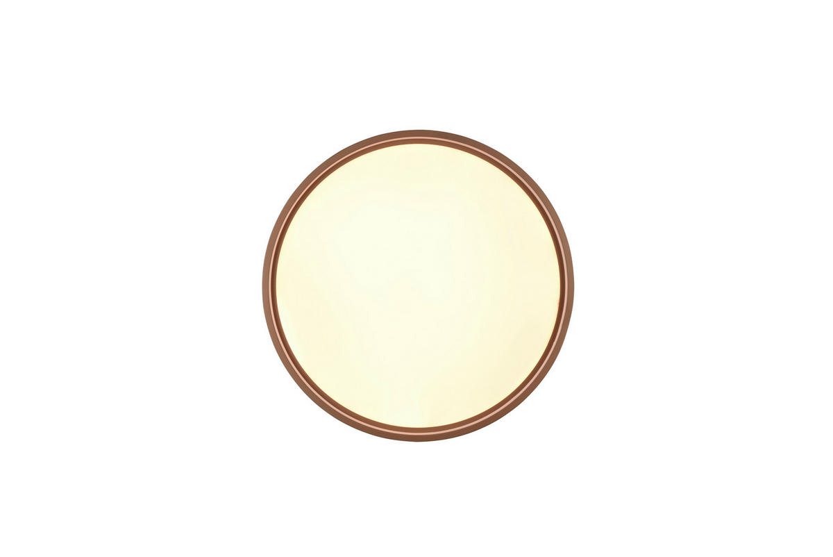 LED-DECKENLEUCHTE Doha 45/5,5 cm   - Braun, MODERN, Metall (45/5,5cm) - Trio Leuchten