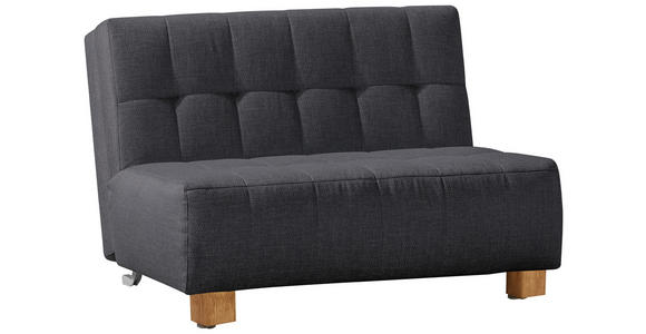 SCHLAFSOFA Grau - Naturfarben/Grau, Design, Holz/Textil (125/92/102cm) - Novel