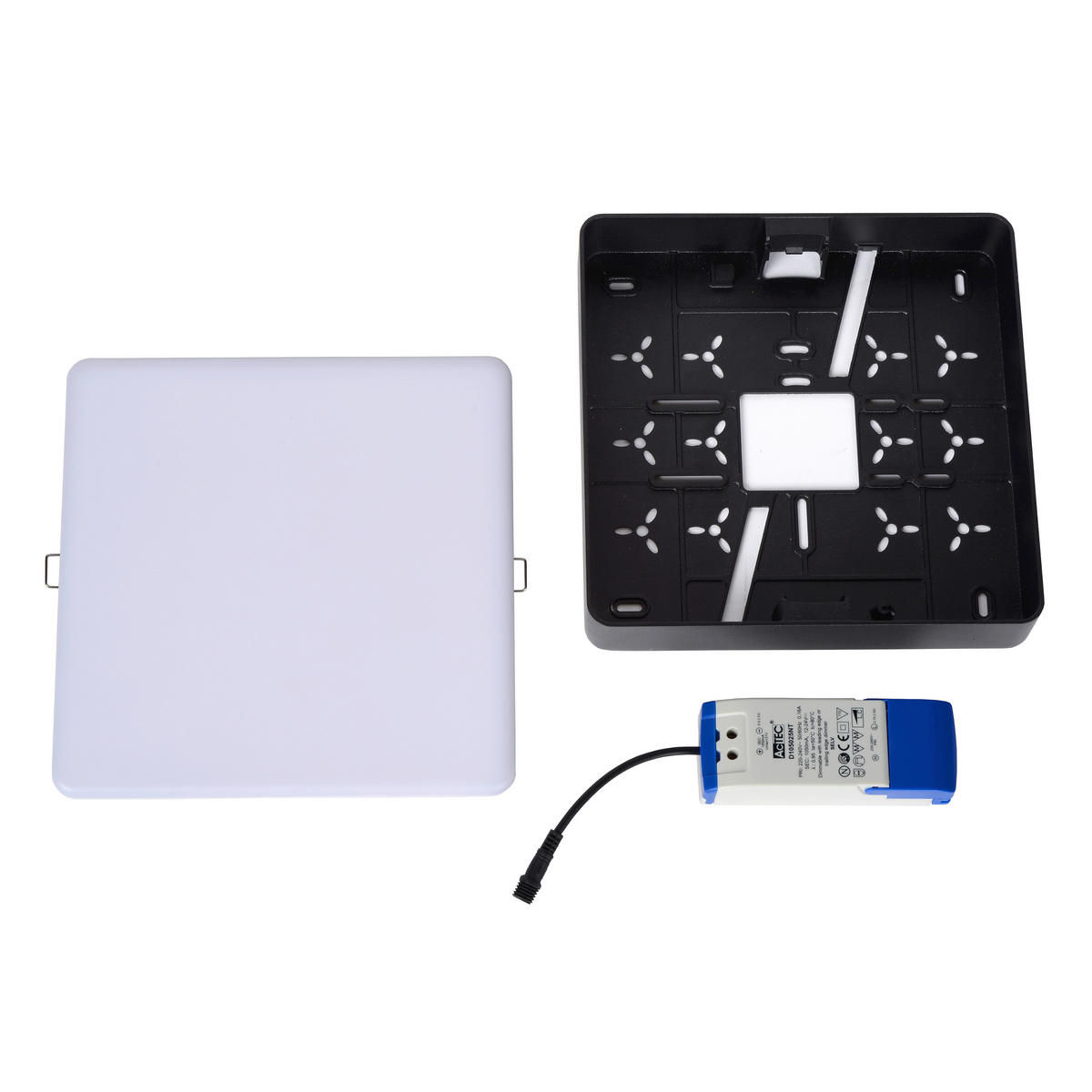 LED-BADEZIMMER-DECKENLEUCHTE CERES-LED 21,5/21,5/4.6 cm   - KONVENTIONELL, Metall (21,5/21,5/4.6cm) - Lucide