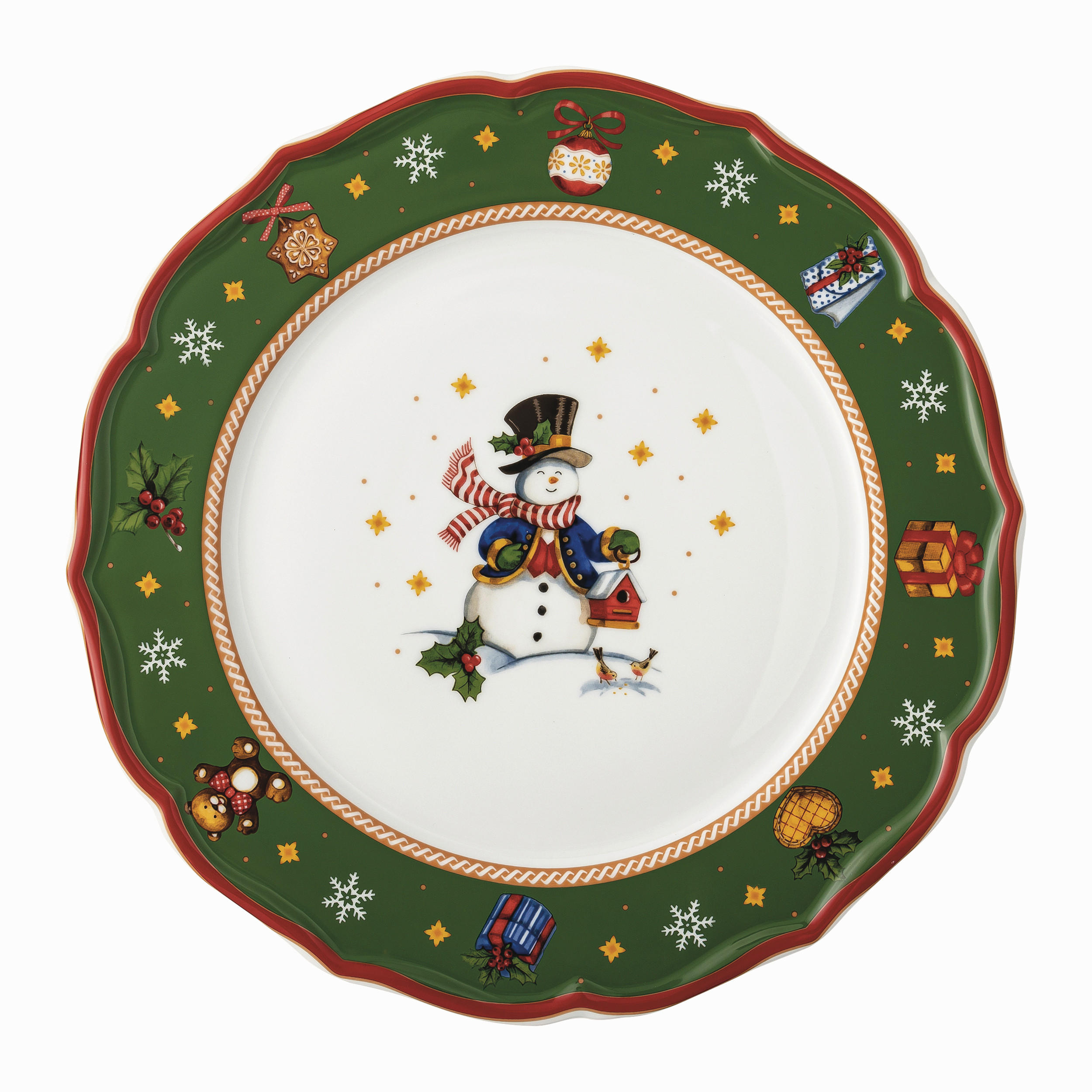 SERVIRNI KROŽNIK   33 cm        - zelena/bela, Basics, keramika (33cm) - Hutschenreuther