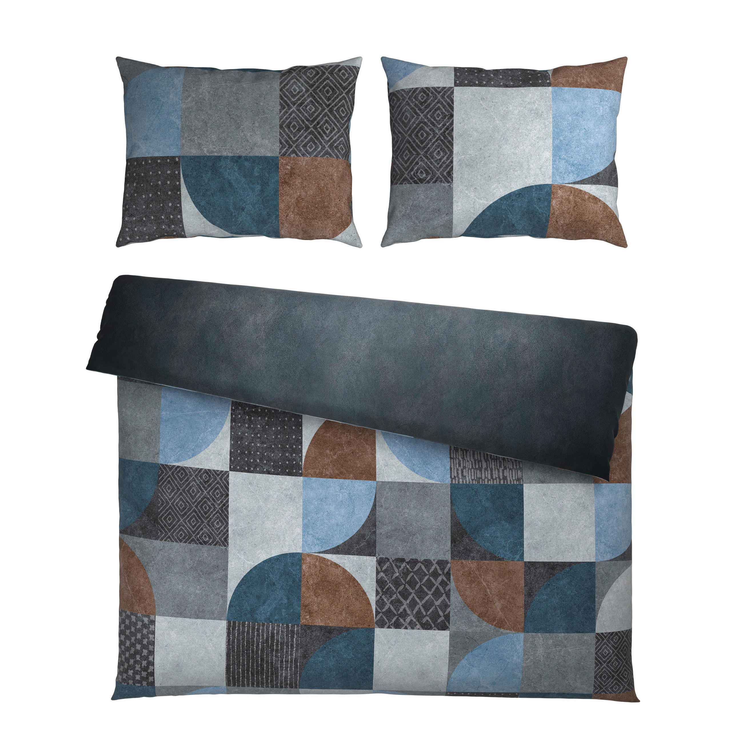 POSTELJINA SA DVA LICA 200/200 cm saten siva  - siva, Osnovno, tekstil (200/200cm) - Esposa