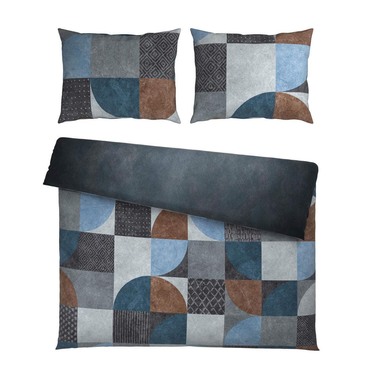 POSTELJINA SA DVA LICA 200/200 cm saten siva  - siva, Osnovno, tekstil (200/200cm) - Esposa