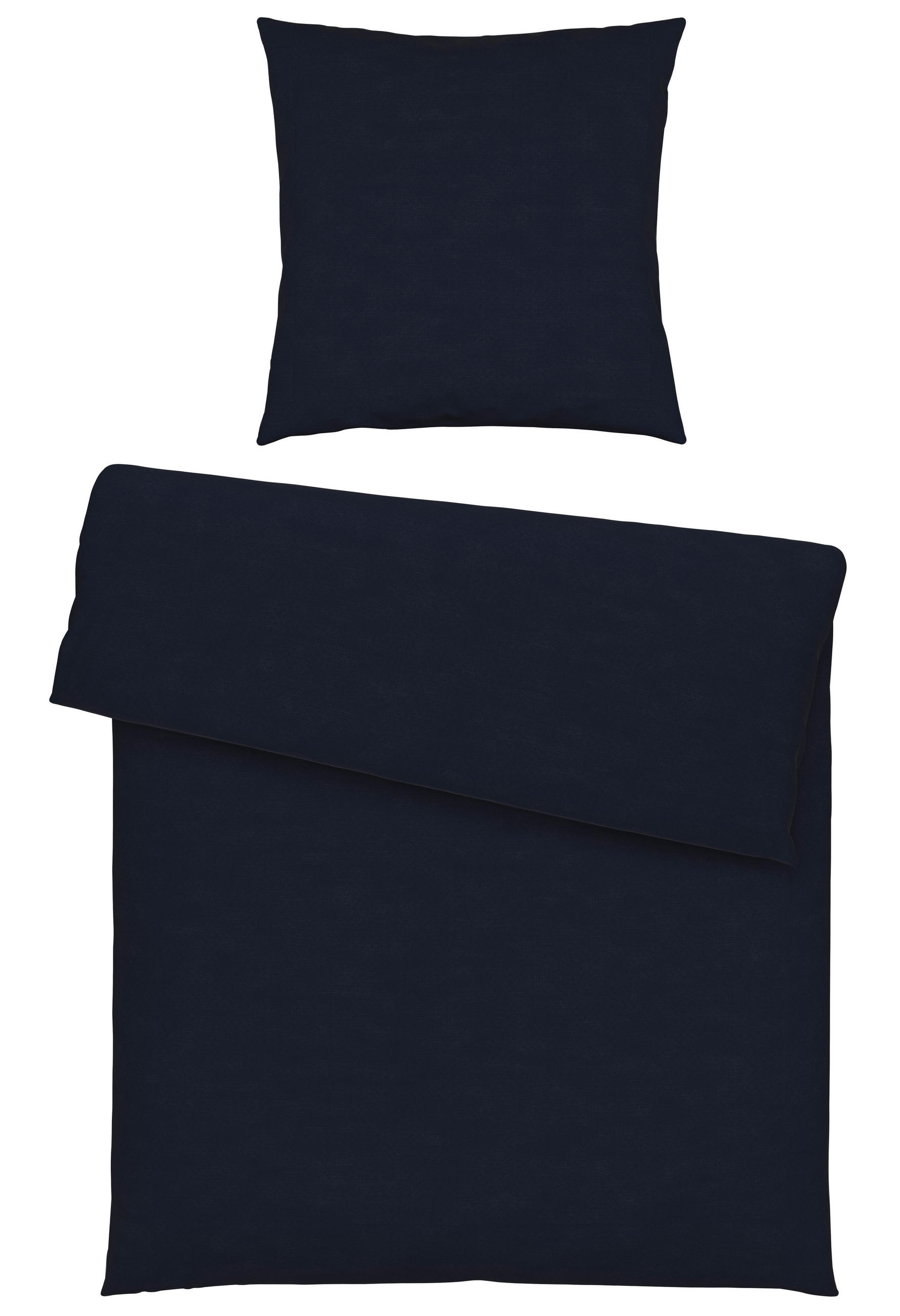 BETTWÄSCHE 155/220 cm  - Dunkelblau, Textil (155/220cm) - Esposa
