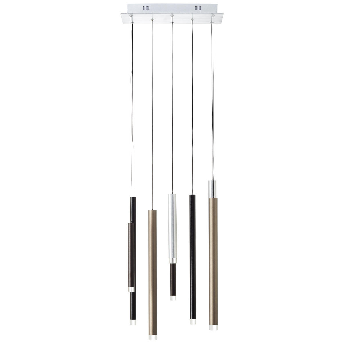 ZÁVESNÉ LED SVIETIDLO, 40/25/180 cm  - hnedá/čierna, Design, kov/plast (40/25/180cm)