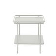 BEISTELLTISCH 45/45/44,3 cm Creme quadratisch  - Creme, Basics, Metall (45/45/44,3cm) - Xora