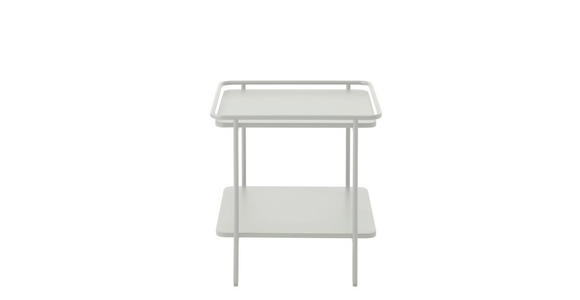BEISTELLTISCH 45/45/44,3 cm Creme quadratisch - Creme, Basics, Metall (45/45/44,3cm) - Xora