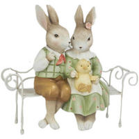 Decorațiune Paște - bronz/galben deschis, Lifestyle, plastic/metal (35cm)