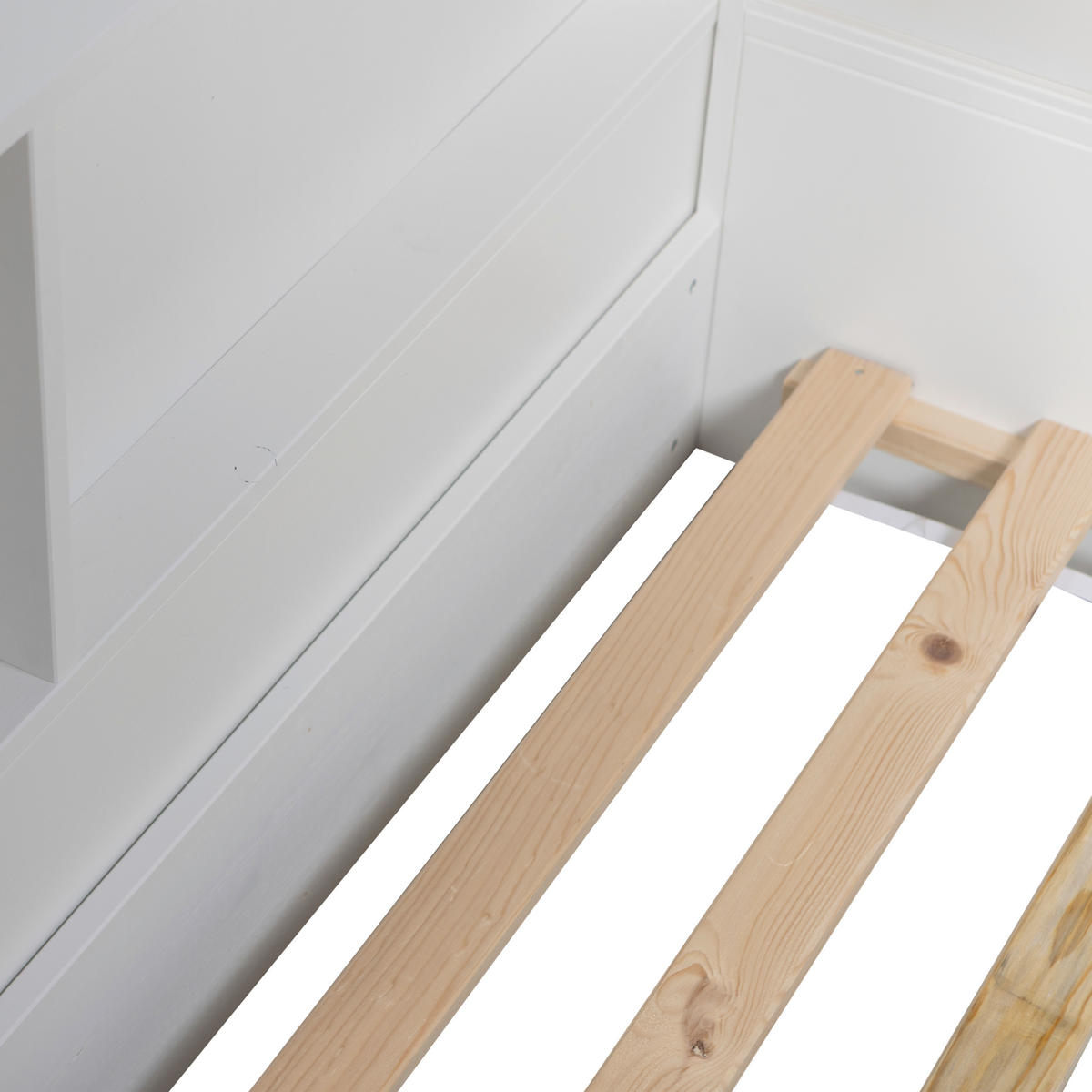 BODENBETT. - Weiß, Basics, Holz (90/200cm) - MID.YOU