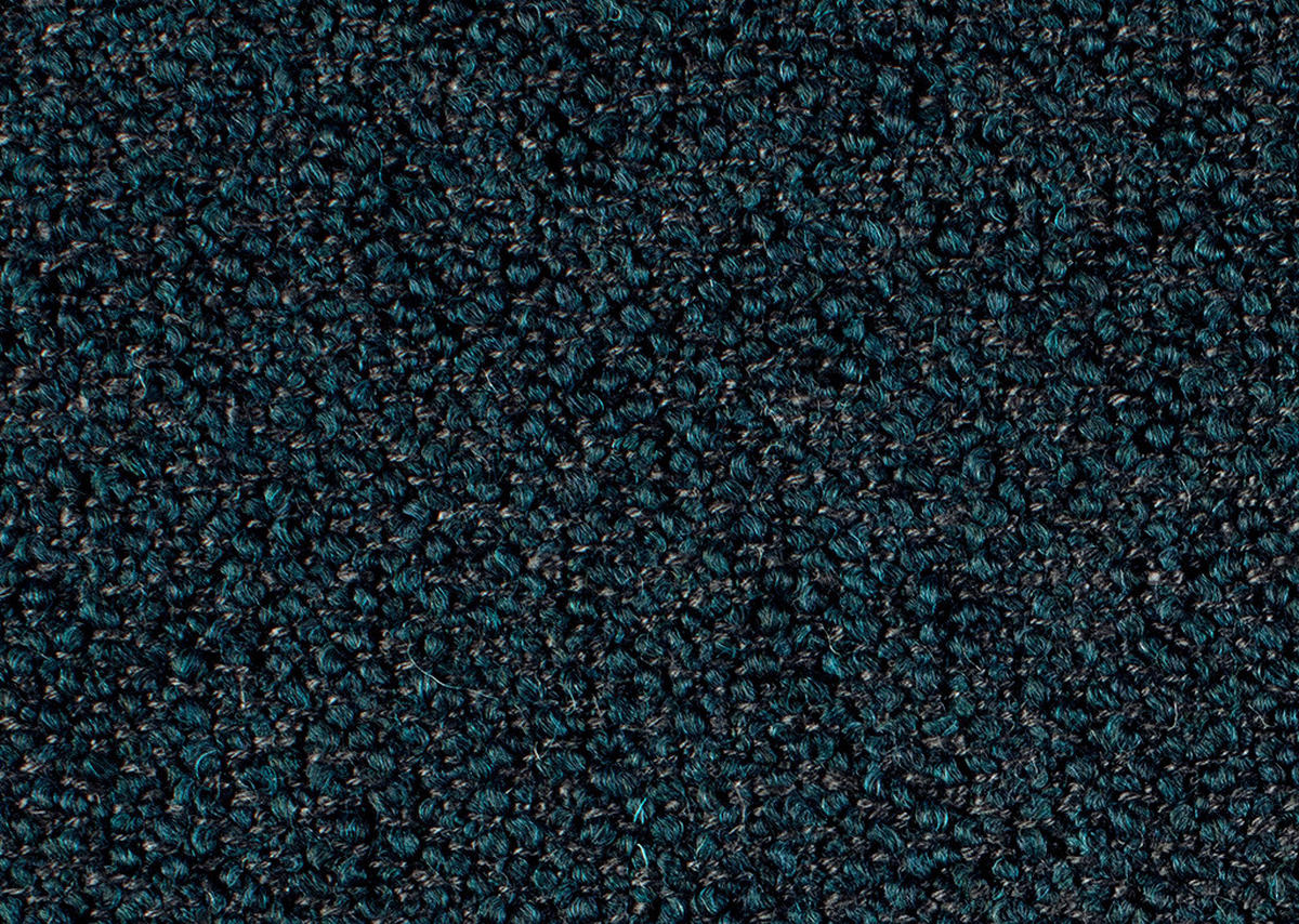 ECKSOFA in Flachgewebe, Struktur Dunkelblau  230/254 cm  - Anthrazit/Dunkelblau, Design, Textil/Metall (230/254cm) - Johann Jakob