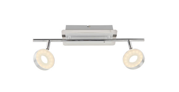 LED-STRAHLER 44,5/9/18,5 cm - Chromfarben/Alufarben, Trend, Metall (44,5/9/18,5cm) - Novel