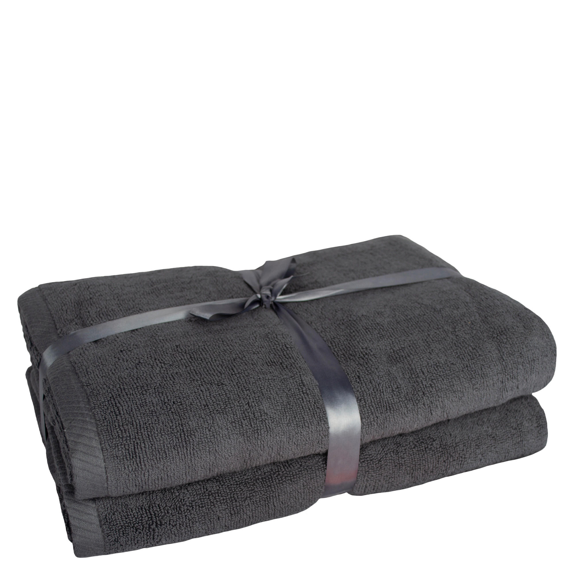 FROTTIERSET TIAGO Anthrazit 2-teilig  - Anthrazit, Basics, Textil - Zoeppritz