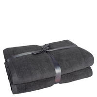 FROTTIERSET TIAGO Anthrazit 2-teilig  - Anthrazit, Basics, Textil - Zoeppritz