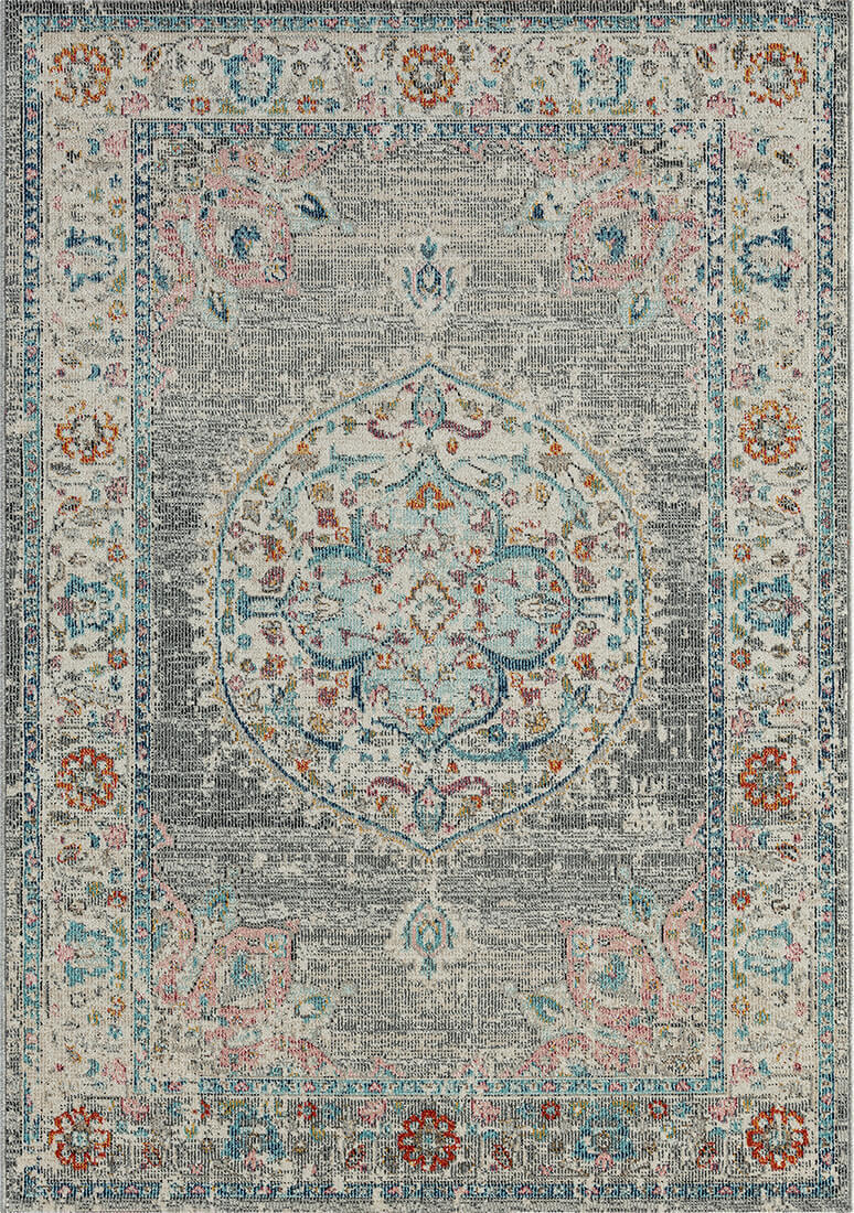 Novel Läufer Salsa Outdoor Blau, Grau 80x300 cm