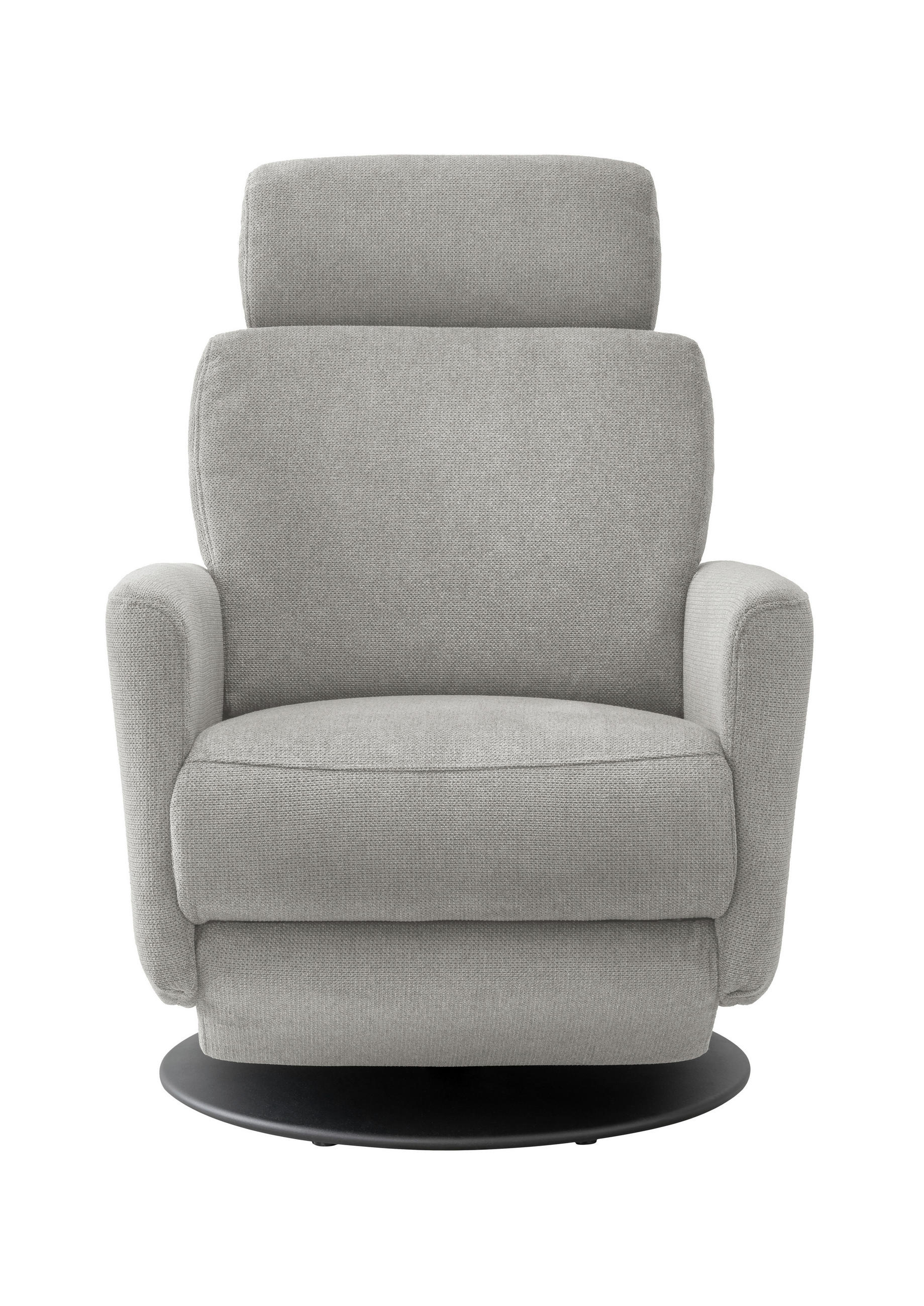RELAXSESSEL Textil Silberfarben  - Silberfarben/Schwarz, Modern, Textil/Metall (77/105/87-154cm) - Livetastic