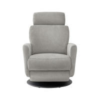 RELAXSESSEL Textil Silberfarben  - Silberfarben/Schwarz, Modern, Textil/Metall (77/105/87-154cm) - Livetastic