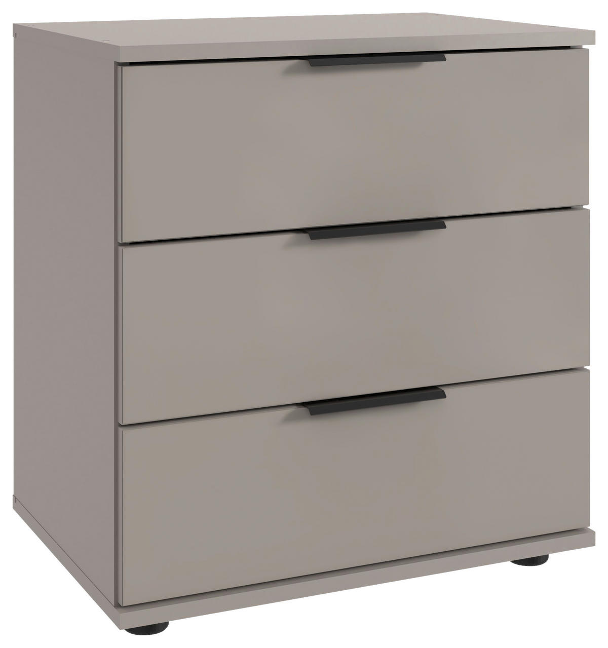 NOČNÍ STOLEK, černá, šedobéžová, 52/58/38 cm - černá/šedobéžová, Moderní, kov/kompozitní dřevo (52/58/38cm) - MID.YOU