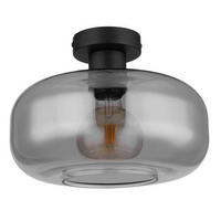 TAKLAMPA 28/20,5 cm  - svart, Design, metall/glas (28/20,5cm) - Globo
