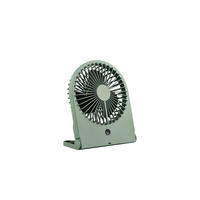 TISCHVENTILATOR - Grün, KONVENTIONELL, Kunststoff (19/10,5/23cm)
