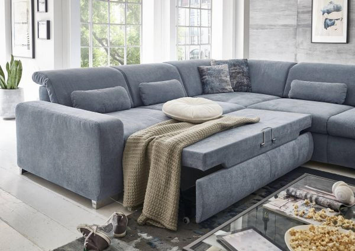 SJEDEĆA GARNITURA tekstil    - Design, tekstil/metal (260/301cm) - Beldomo Style