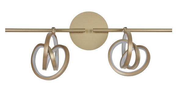 DECKENLEUCHTE 83/14/21,3 cm  - Weiß/Cappuccino, Trend, Kunststoff/Metall (83/14/21,3cm) - Novel