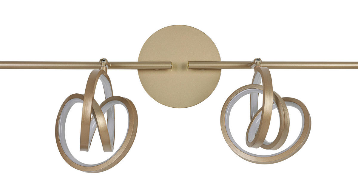 DECKENLEUCHTE 83/14/21,3 cm   - Weiß/Cappuccino, Trend, Kunststoff/Metall (83/14/21,3cm) - Novel