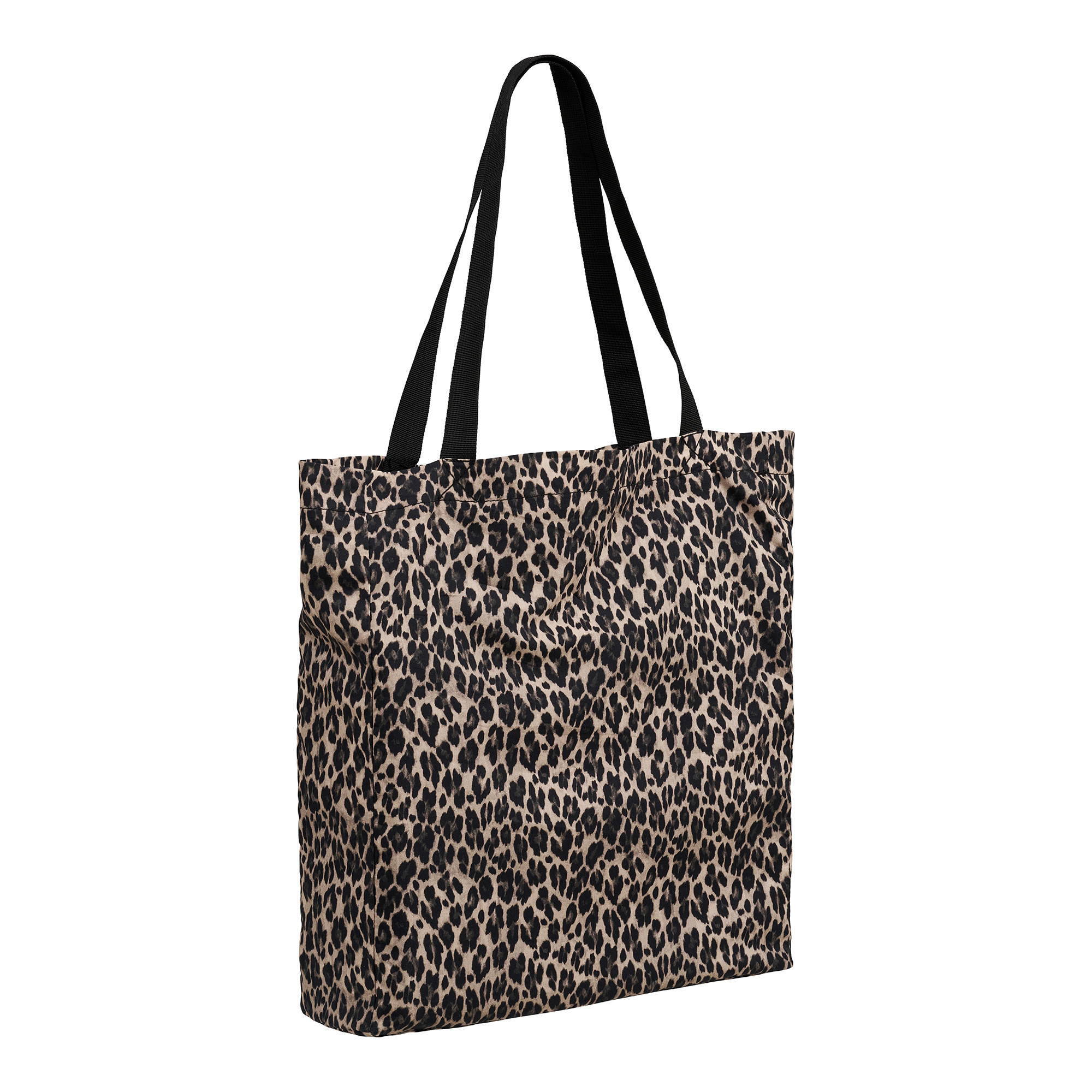 EINKAUFSTASCHE - Hellbraun/Schwarz, Basics, Textil (35/39/9,5cm)