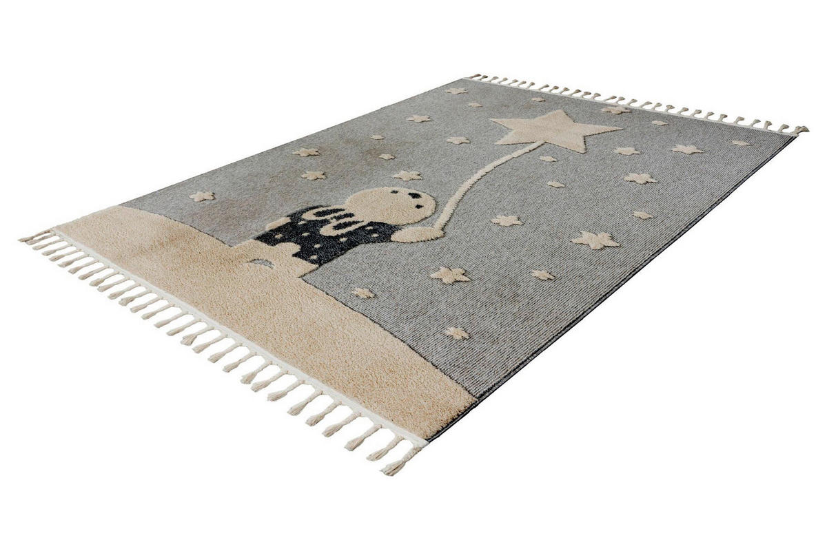 FLACHWEBETEPPICH 160/230 cm Grau rechteckig  - Grau, Basics, Textil (160/230cm) - Kayoom