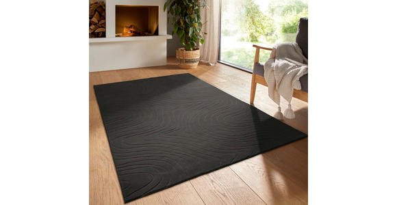 WEBTEPPICH 80/150 cm Stilo Anthrazit  - Anthrazit, KONVENTIONELL, Textil (80/150cm) - Novel