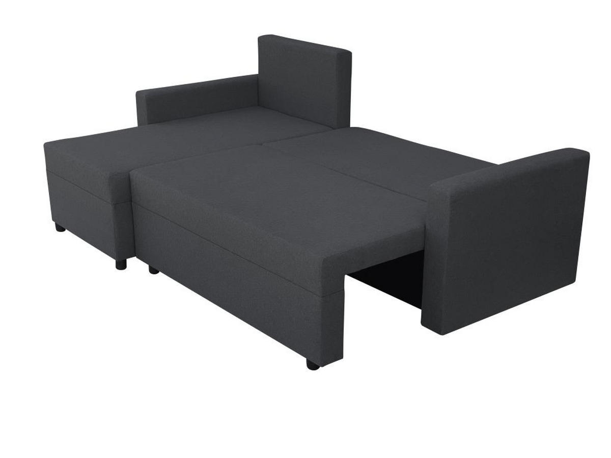 GARNITURA ZA DNEVNU SOBU tamnosiva  - tamnosiva, Moderno, tekstil (212/131cm) - Ti'me