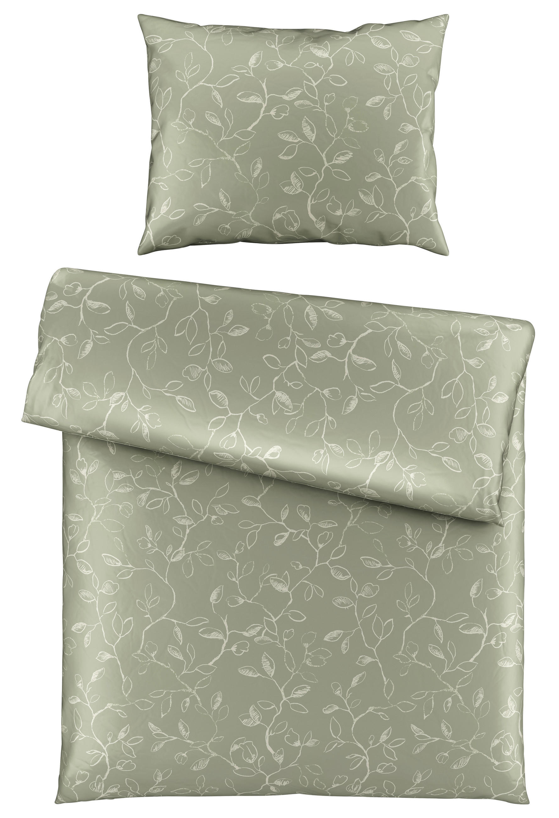 ÁGYNEMŰHUZAT-GARNITÚRA 140/200 cm  - zöld, Natur, textil (140/200cm) - Bio:Vio