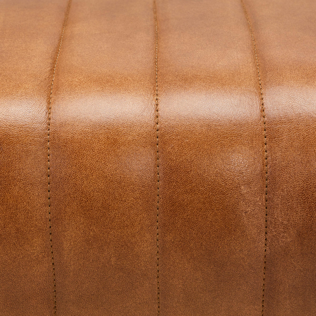 TABURETOVÁ LAVICE, dřevo, kůže, 90/46/30 cm - přírodní barvy/hnědá, Lifestyle, dřevo/kůže (90/46/30cm) - Livetastic