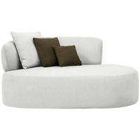 RÉCAMIERE  in Bouclé Sandfarben, Olivgrün  - Sandfarben/Schwarz, MODERN, Kunststoff/Textil (166/86/105cm) - Hom`in