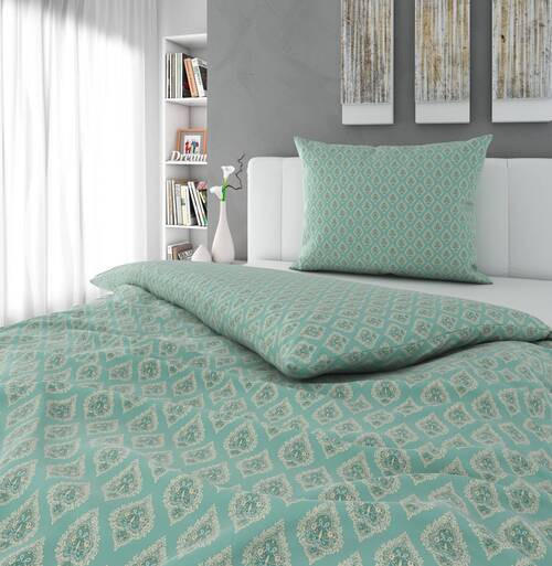 BETTWÄSCHESET Satin 160/210 cm  65 cm/100 cm  - Mintgrün, Konventionell, Textil (160/210cm) - Esposa