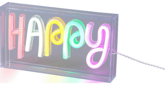 LED-DEKOLEUCHTE - Transparent/Weiß, LIFESTYLE, Kunststoff (23/4/12,7cm) - Novel