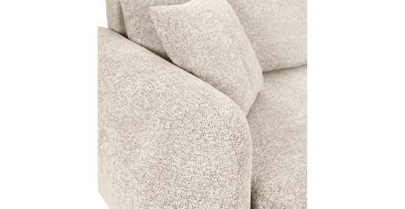BIGSOFA Flachgewebe Beige  - Beige/Schwarz, KONVENTIONELL, Kunststoff/Textil (250/72/145cm) - Carryhome