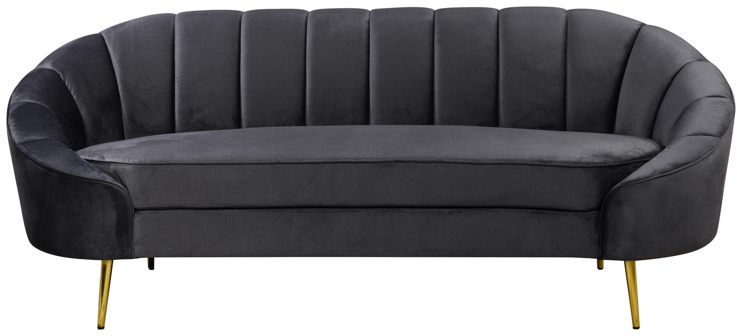 3-sitzer-sofa Stella Dunkelgrau B: 210 Cm