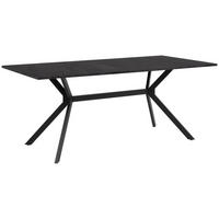 TABLE in Holzwerkstoff 180/90/75 cm   - couleur d'ardoise/noir, Basics, métal/matériau de bois (180/90/75cm) - MID.YOU