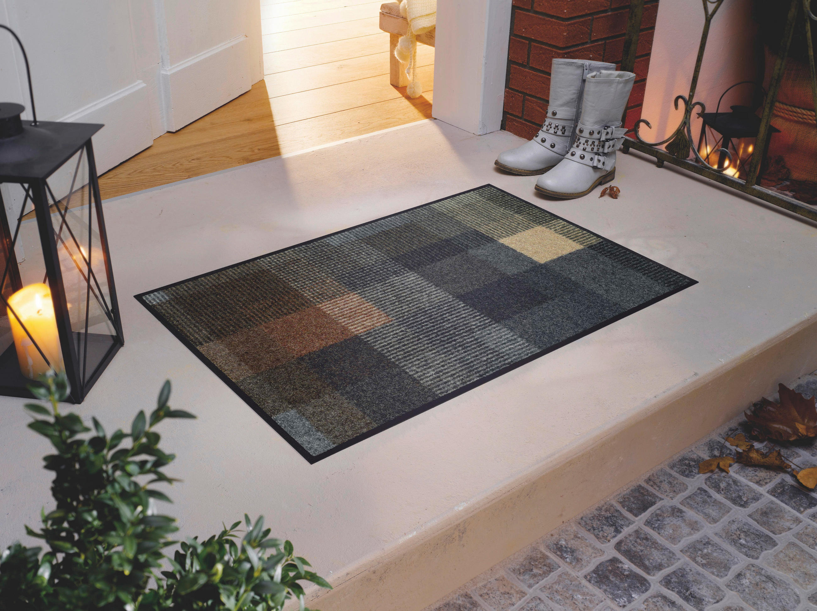 COVORAș DE INTRARE 50/75 cm  - maro/bej, Konventionell, plastic/textil (50/75cm) - wash+dry
